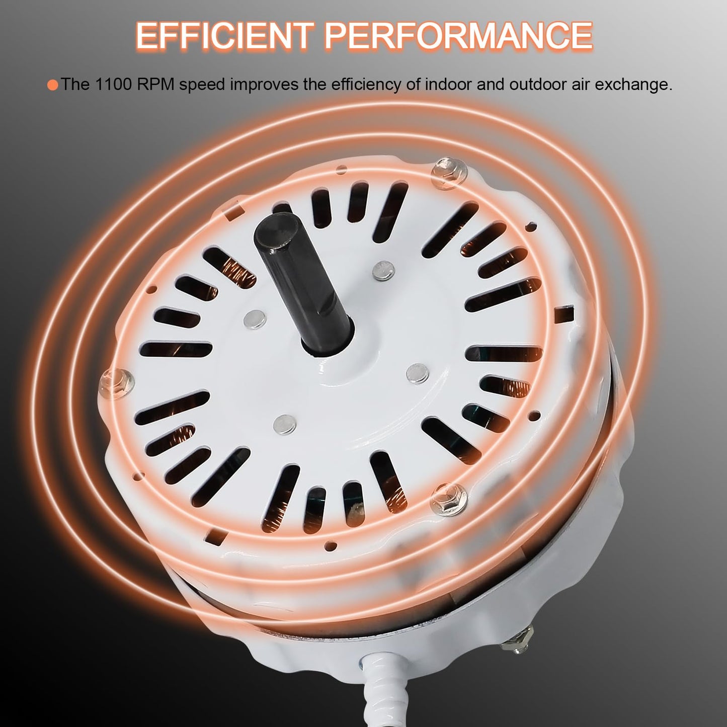 Hiorucet F0510B2944 F0510B2705 Attic Fan Motor & 120V Adjustable Thermostat Switch for Power Attic Ventilators and Exhaust Fan, F0510B2497 Motor for Lomanco 2000&1800, 58033 Temperature Controller.