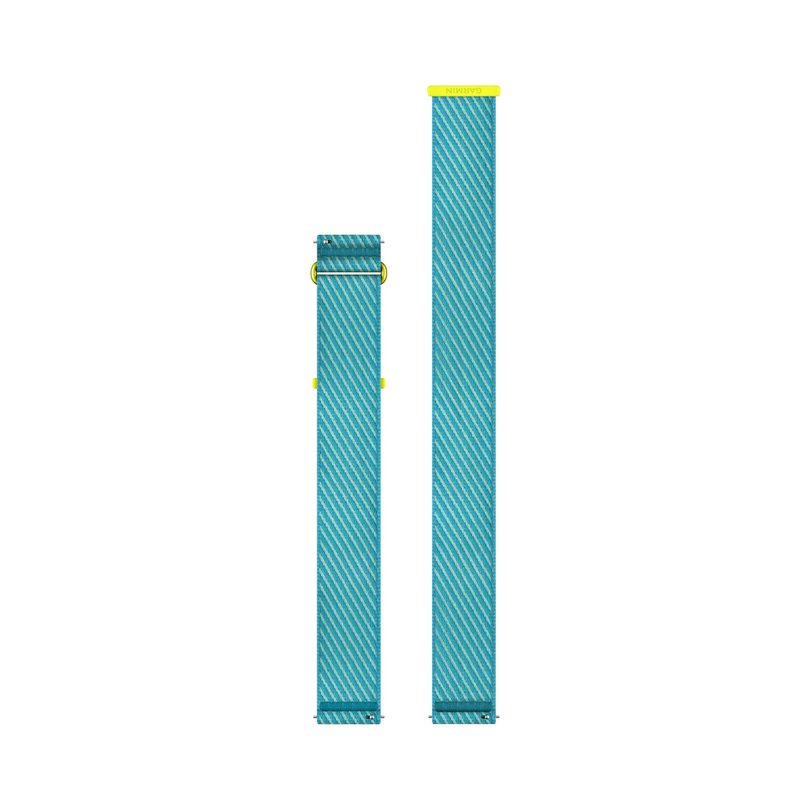 Quick Release Bands (22 mm) Amp Yellow/Turquoise ComfortFit Fabric