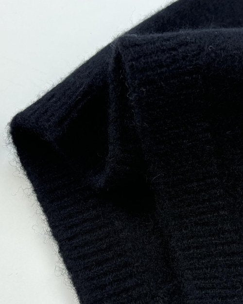 EILIZ 100% Superfine Merino Wool Beanie Hat Winter Warm-2PLY Unisex-Men and Women Skull Cap Toque (US, Alpha, One Size, Black)