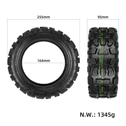 GYL 90/65-6.5 Off-Road Tire Vacuum 11 Inch Snow Tire Fit for Dualtron Ultra/Dualtron Thunder/Zero 11x/Speedual Plus Electric Scooter Replacement Rubber Tyre Thickened Anti-slip Wear-resistant