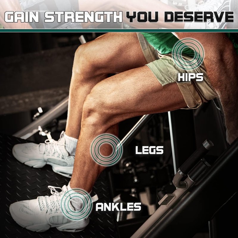 Yes4All Tib Bar - Professional Tibialis Trainer - Get Stronger Calves, Shins and Ankles with Long Bar for More Plates and Ripping Lower Leg Muscles. Fit 2" Weight Plates - All Shoe Sizes for Men/Women