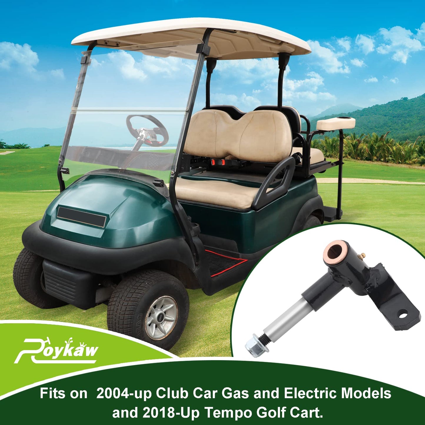 Roykaw Club Car Precedent Spindle Assembly for 2004-up Gas and Electric Golf Cart Models, Driver Side, Replaces OEM # 1022879-01, 1036387-01