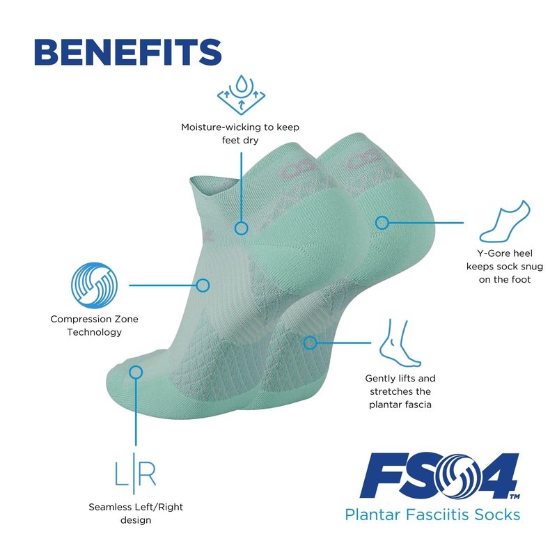 OrthoSleeve Orthotic Plantar Fasciitis Socks helps prevent plantar fasciitis relieves heel and arch pain