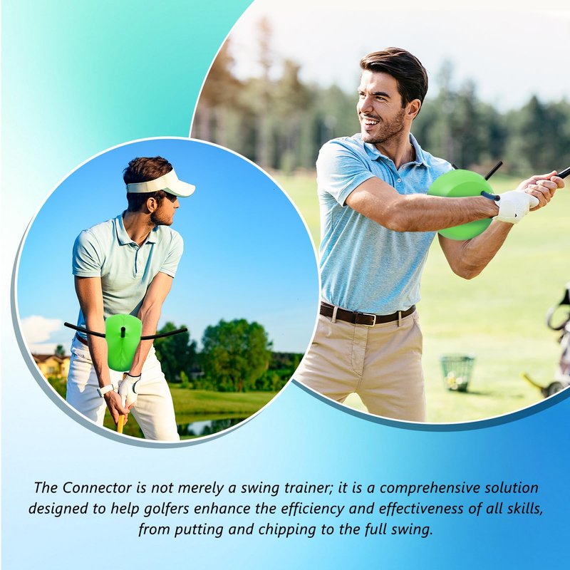 ZEMBSOYA Swing Training Aid Ball Aluminum PU Foam Portable Posture Correction Putting Aid Trainer for Beginners Practice