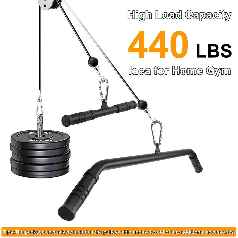 WRFDEC 98.4Ft Fitness Pulley Cable,Replacement Cable Machine Accessories for DIY Home Gym, Gym Cable Replacement,3/16"(5mm) TPU Coated