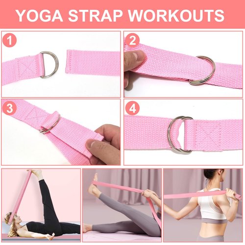 LENGAMPLAY Pilates Ring Set with Resistance Bands– Anti-Slip Magic Circle Pilates Ring for Home Workouts, Full-Body Toning, Strength Training for Women 14PCS