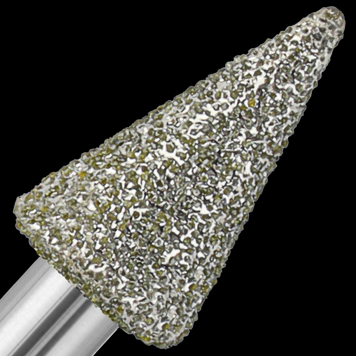 20Pcs 60-Grit Diamond Grinder Bit 1/8" Shank Compatible with Dremel Rotary Tool Attachment Accessories Grinding Burrs for Stone Glass Resin Porcelain Ceramic Quartz Glaze Steel Carve Engrave Polish