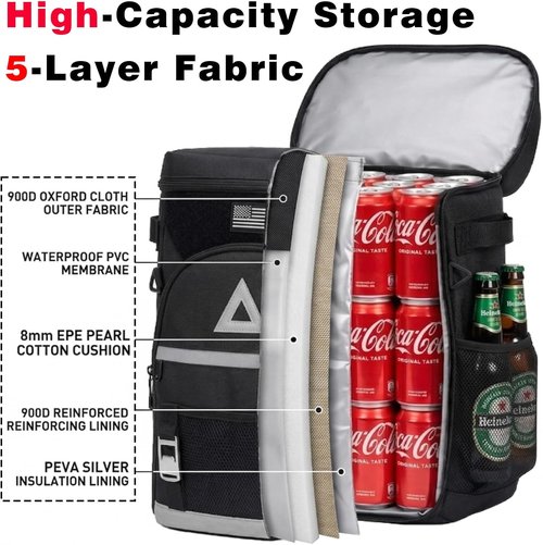 Bacgnyer Backpack Cooler - Insulated 30L Waterproof Bag for Camping, Beach & Hiking | Portable Design