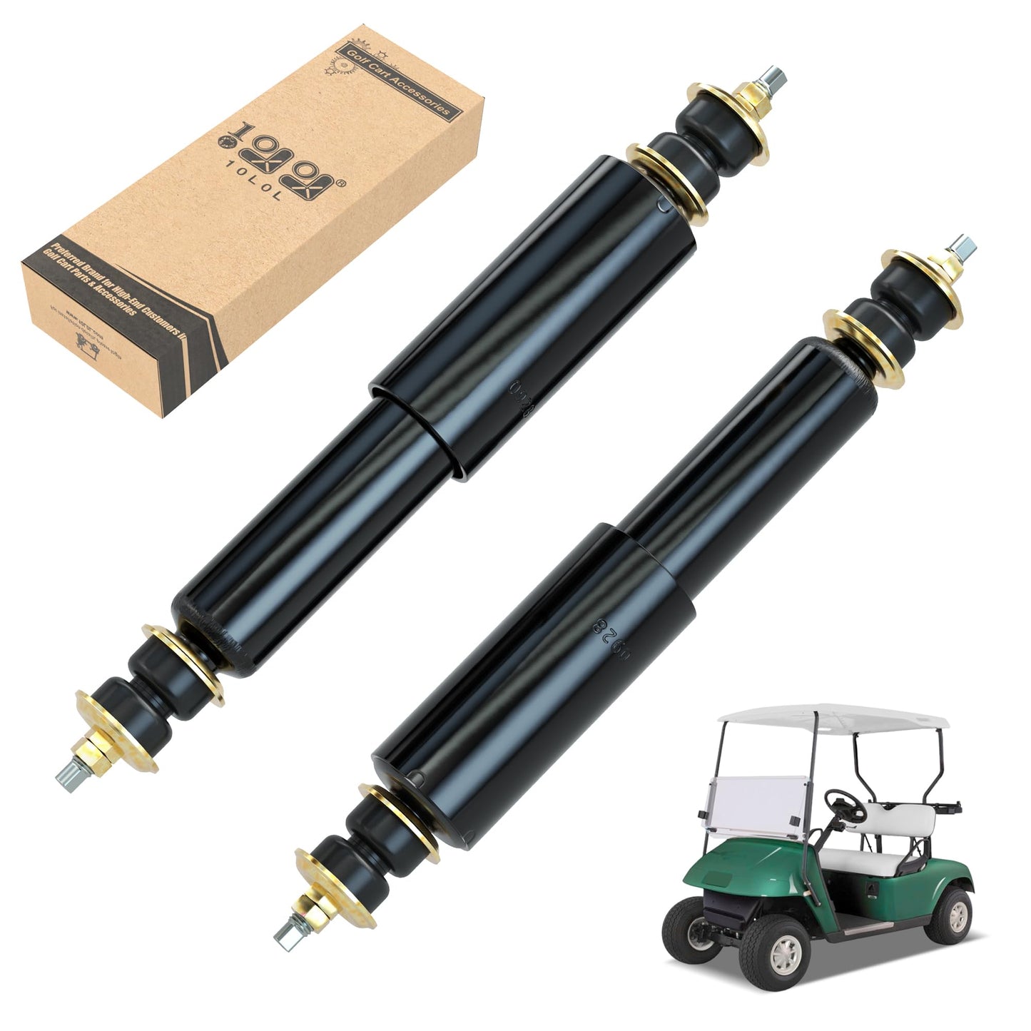 10L0L Golf Cart Front/Rear Shock Absorbers for EZGO TXT 1994+, Replaces OEM# 76418-G01, 70248-G01, 70324-G01, 76419-G01, 2 Pack