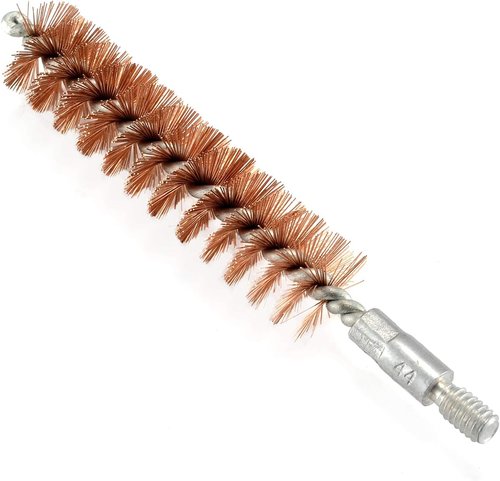BOOSTEADY Gun Cleaning Brush Set - 5 Phosphor Bristle Brushes & 50 Professional Patches | Multi-Caliber