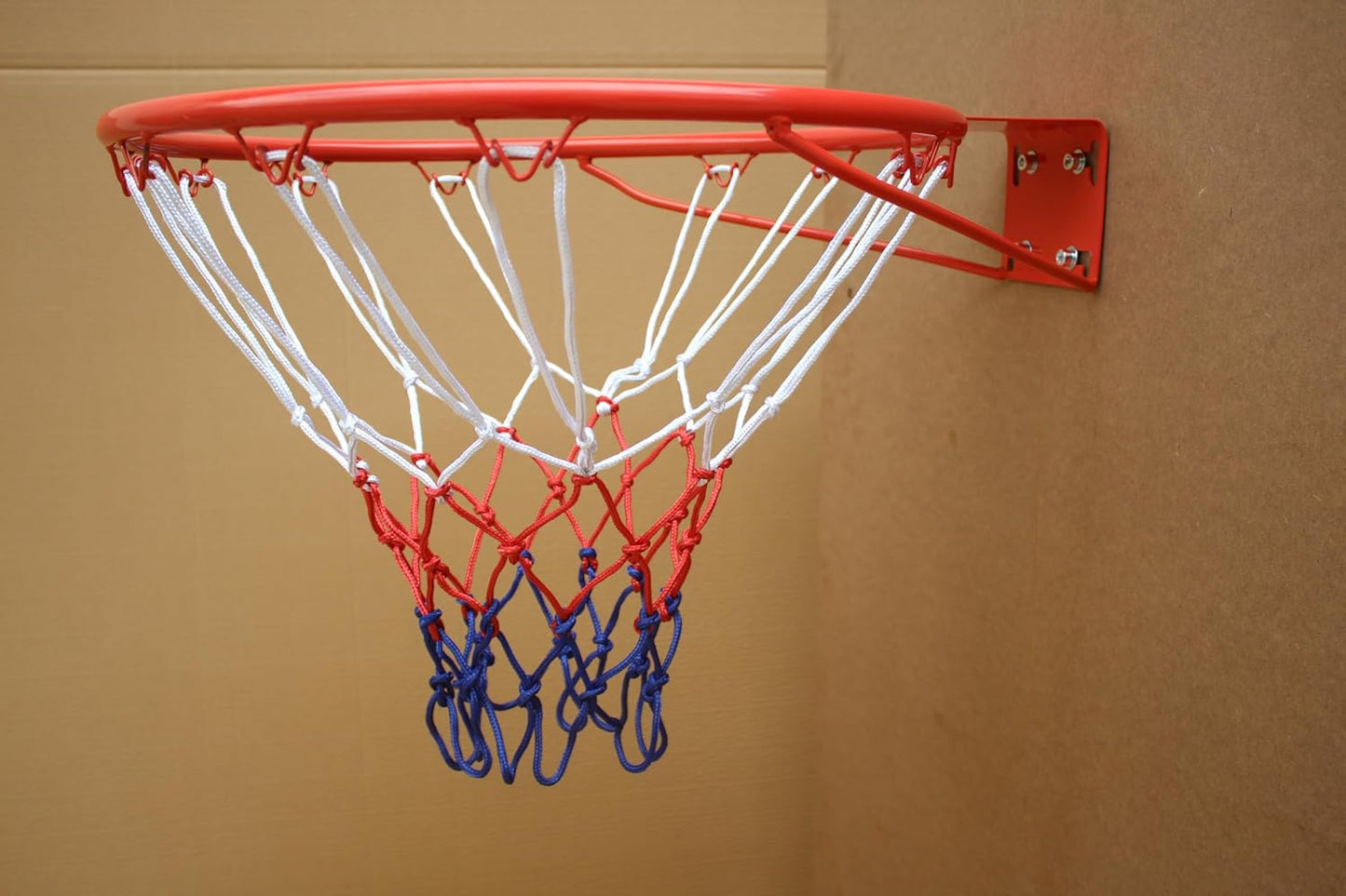 Skiennix 18-Inch Basketball Rim - Heavy Duty Solid Steel with All-Weather Net for Indoor/Outdoor Use