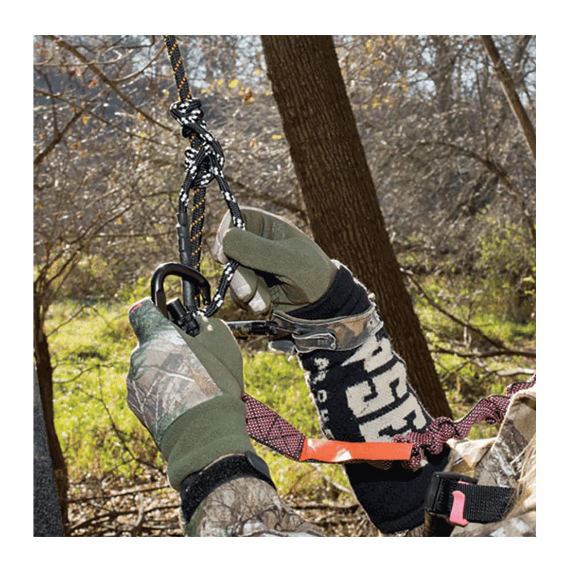 Muddy Safe-Line 30' Durable Nylon Outdoor Hunting & Treestand Safe System for Tree Climbing - Single Pack