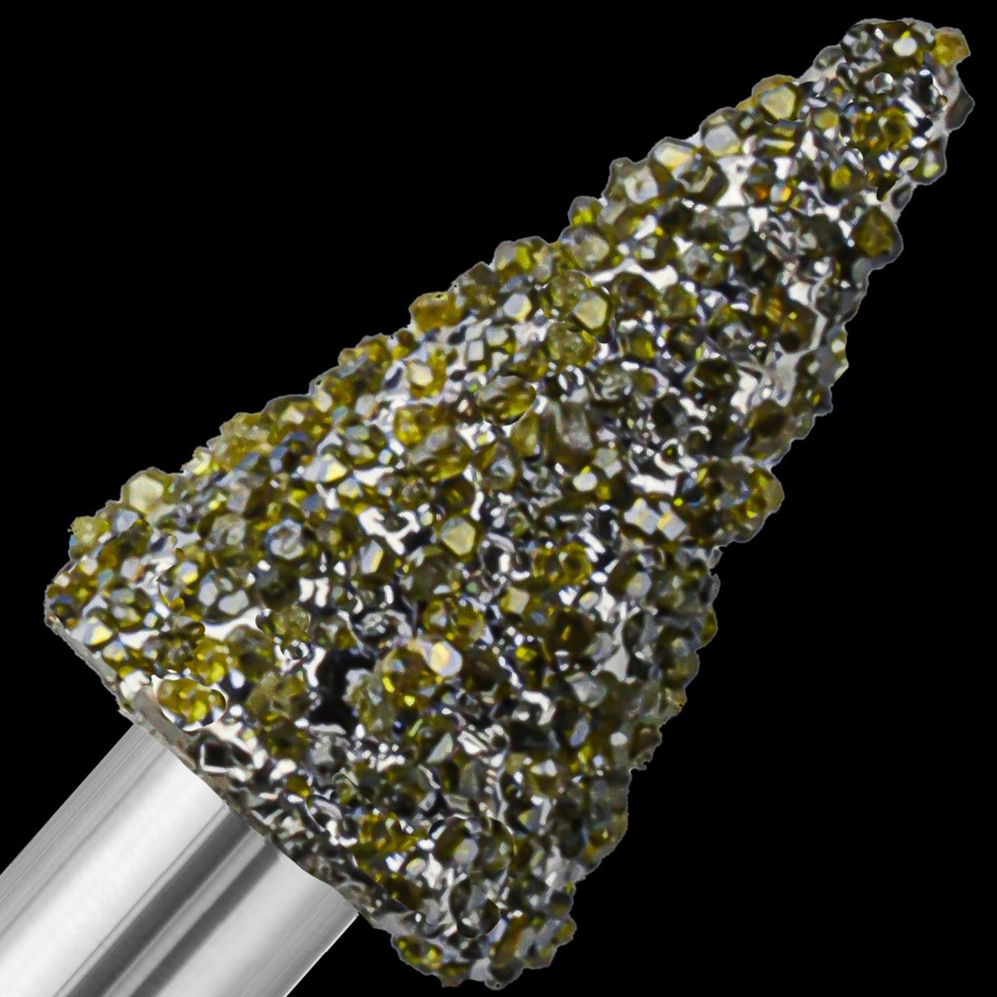 20Pcs 46-Grit Diamond Grinder Bit 1/8" Shank Compatible with Dremel Rotary Tool Attachment Accessories Grinding Burrs for Stone Glass Resin Porcelain Ceramic Quartz Glaze Steel Carve Engrave Polish