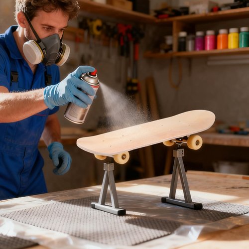 SUPVOX Blank Skateboard Deck, 7-ply Maple Wood DIY Unfinished Board 16. 9 Inch Long, Double-Sided Blank Surface for Painting, Graffiti Art and Kids Creative Projects