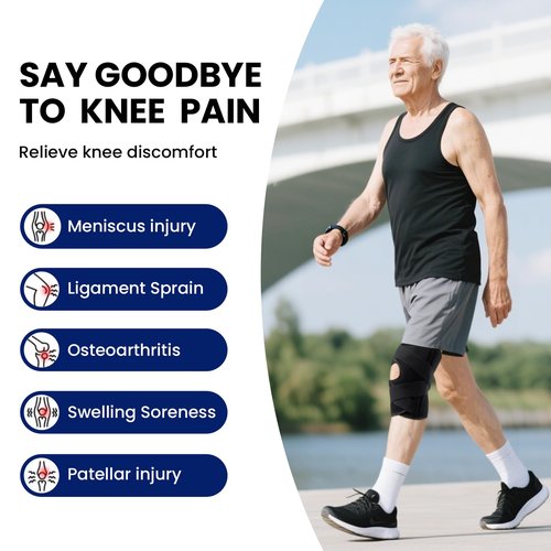 Galvaran Knee Brace for Men & Women - ACL, MCL, Meniscus Tear Support & Arthritis Pain Relief - Stabilizing Knee Braces Support with Side Stabilizers & Patella Gel Pad