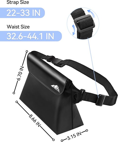HEETA Waterproof Pouch - Touchscreen Dry Bag with Adjustable Waist Strap for Kayaking, Swimming & More | 2/3/4 Pack