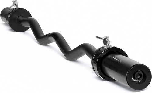 CAP Barbell 47-Inch Olympic EZ Curl Bar - Perfect for 2-Inch Weight Plates | Multiple Options Available
