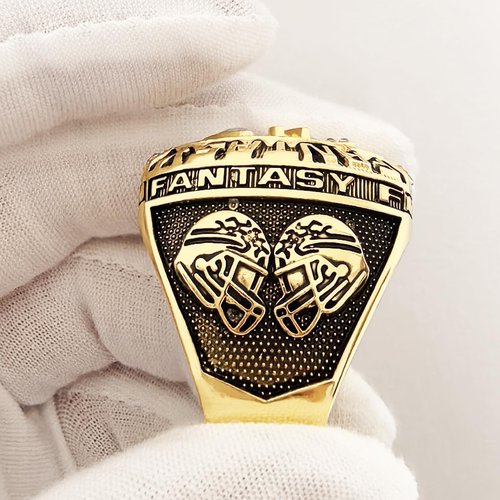ZZXZJW 2026 Fantasy Football Championship Ring Trophy Award for Fantasy Football League Winner (Model 11, Size 11)