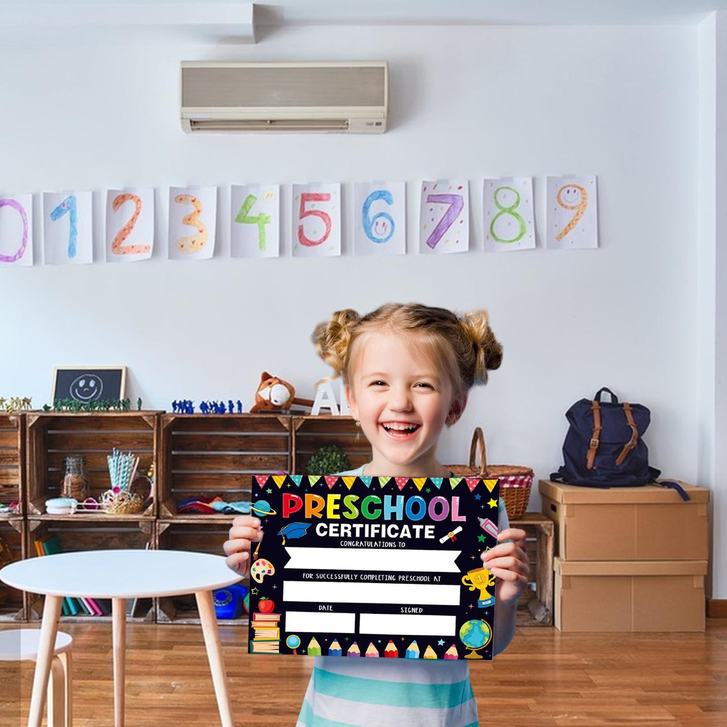 30 Pieces Preschool Graduate Certificates Colourful Kindergarten Diplomas
