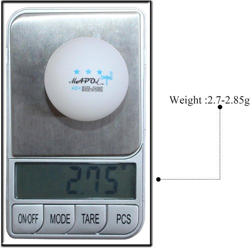 MAPOL 40+ Premium 3-Star Ping Pong Balls - 60 Count Advanced Table Tennis Practice Balls