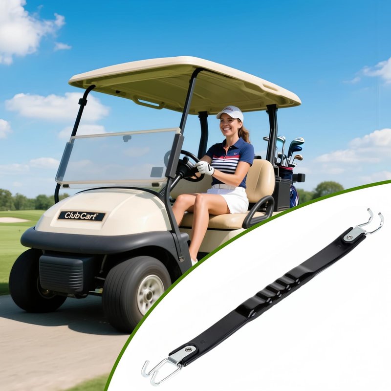 GENOUR 2-Pack Golf Cart Battery Lifting Strap - Universal Battery Strap for EZGO Yamaha Club Car | Heavy Duty Battery Carrier Strap & Puller | Secure Golf Cart Battery Replacement Accessories