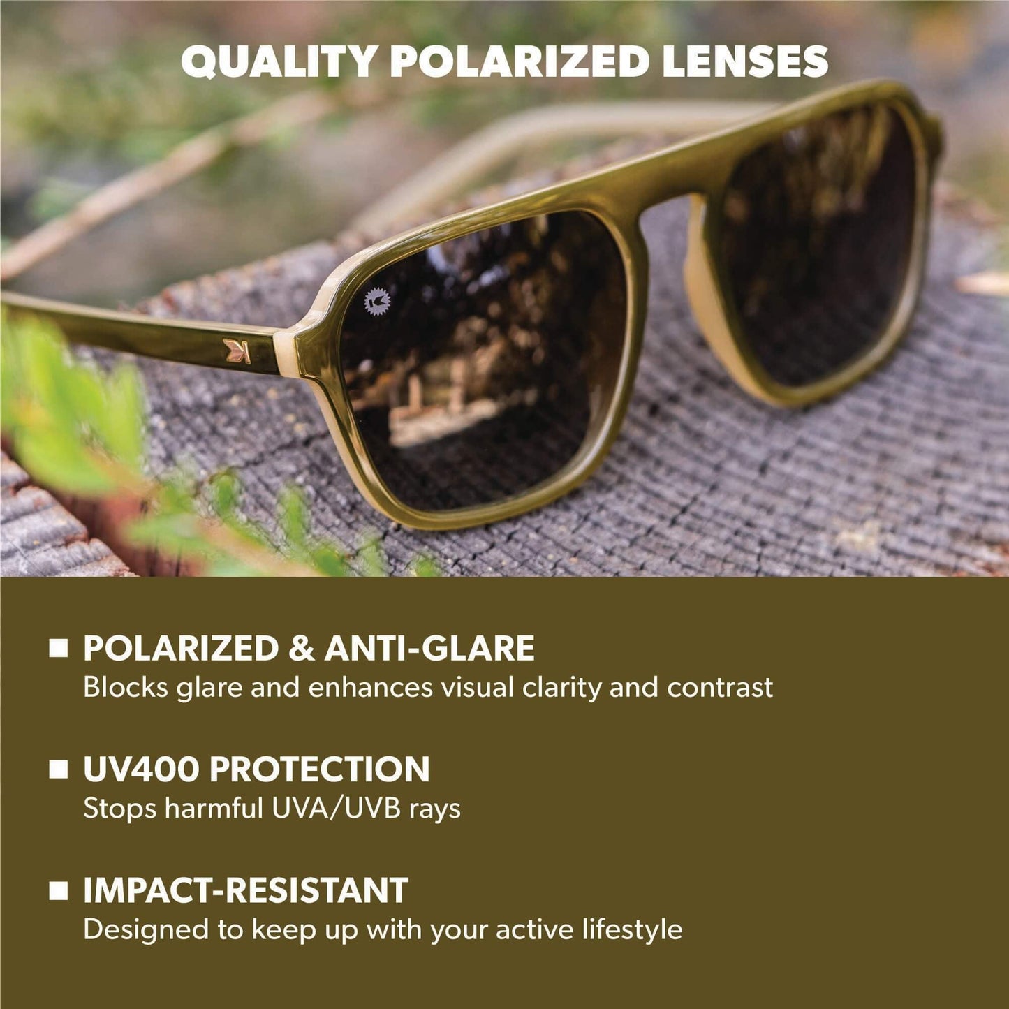 Knockaround Pacific Palisades Sunglasses for Men & Women - UV400 Protection
