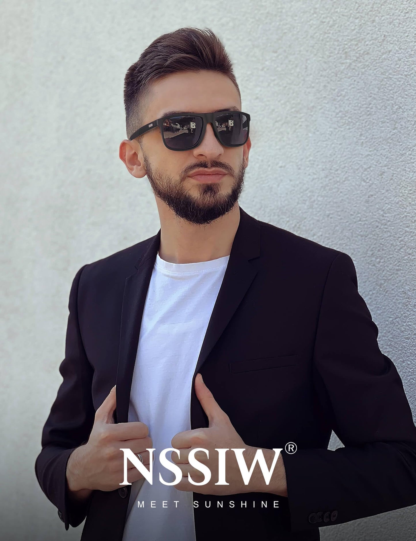 NSSIW Sunglasses-Men Polarized Mens-Sunglasses: Classic Sun Glasses with UV400 Protection for Driving Fishing Golf