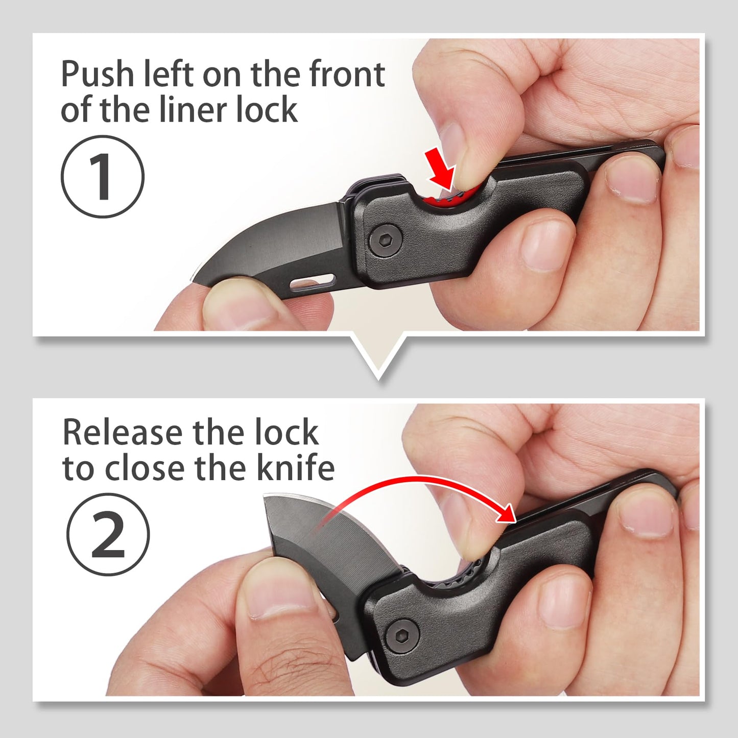 Stocking Stuffers for Men - Pocket Knife for Men, Christmas Bulk Mens Gifts, Keychain Edc Gift with 1.62inch Blade - Small Folding Knives for Everyday Carry, Box Cutter - Gadgets for Camping, Hiking