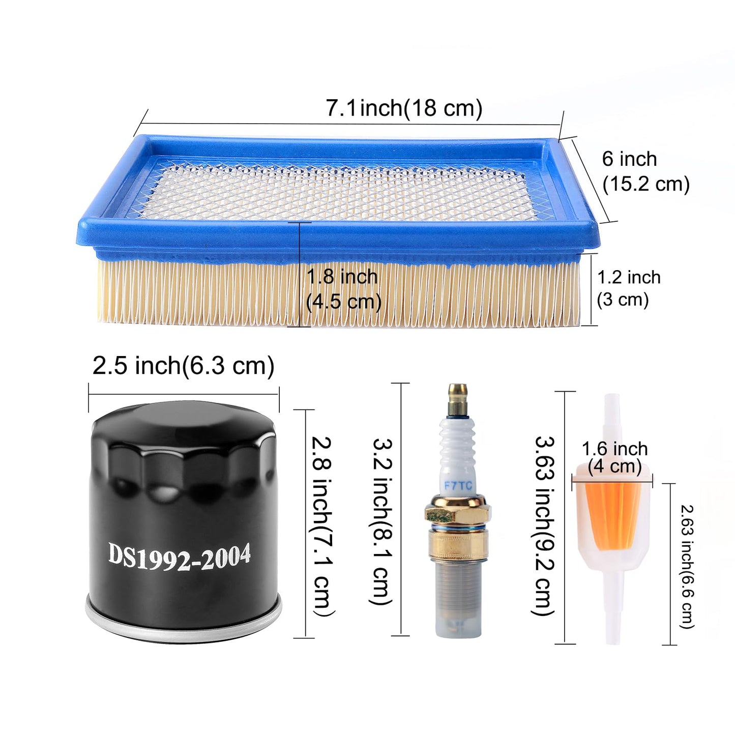 Roykaw Club Car DS Tune Up Kit for 1992-up 4-Cycle Gas Golf Cart with FE290 FE350 Engines, Replaces OEM # 1015426, 1016467, 41016467, 1013684, 1014522, 102003201