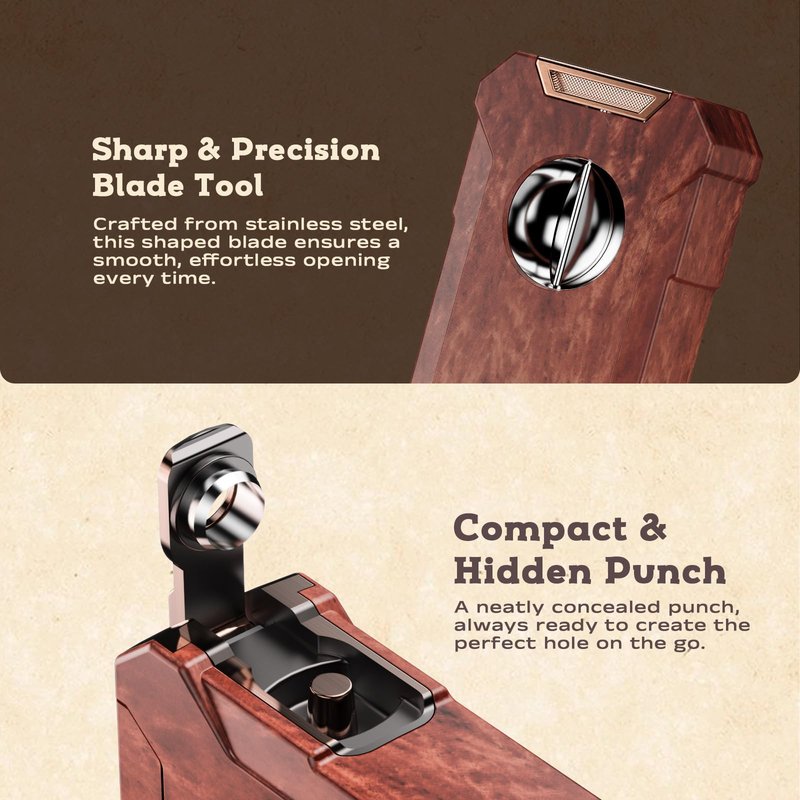 5-in-1 Torch Lighter with Tool, Holder, Punch, Draw Enhancer Tool, Double Jet Flame, Windproof Rechargeable Lighters, Versatile Gifts for Men, Refillable Butane Lighter for Candles, Travel