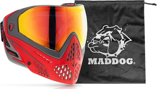 Maddog Dye i5 Thermal Anti-Fog Paintball Mask - Safety Certified Goggle System with Microfiber Bag