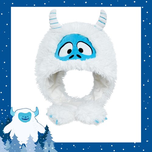 dressfan Plush Snow Monster Hat for Women Girl,Soft Winter Warm Beanie Hat with Ear Flaps,Crazy Hat Novelty Funny Christmas Gifts & Birthday Gifts