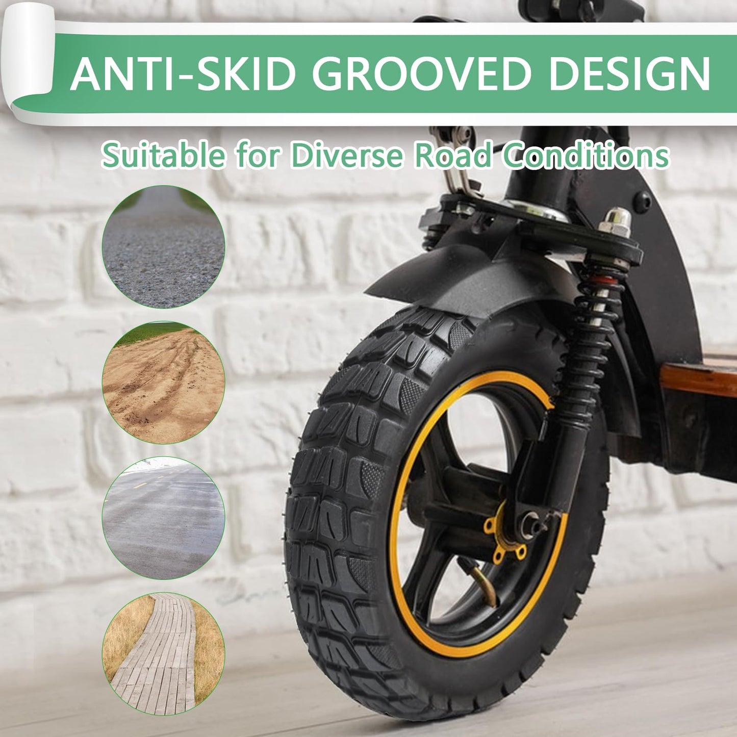 9x2 Vacuum Tire, 9 Inch Replacement tire, With Tire Air Valve, for Apollo Go Xiaomi Mi3/M365/Pro/Pro2/Gotrax GXL/XR/V2/ Electric Scooter (2 Pack)