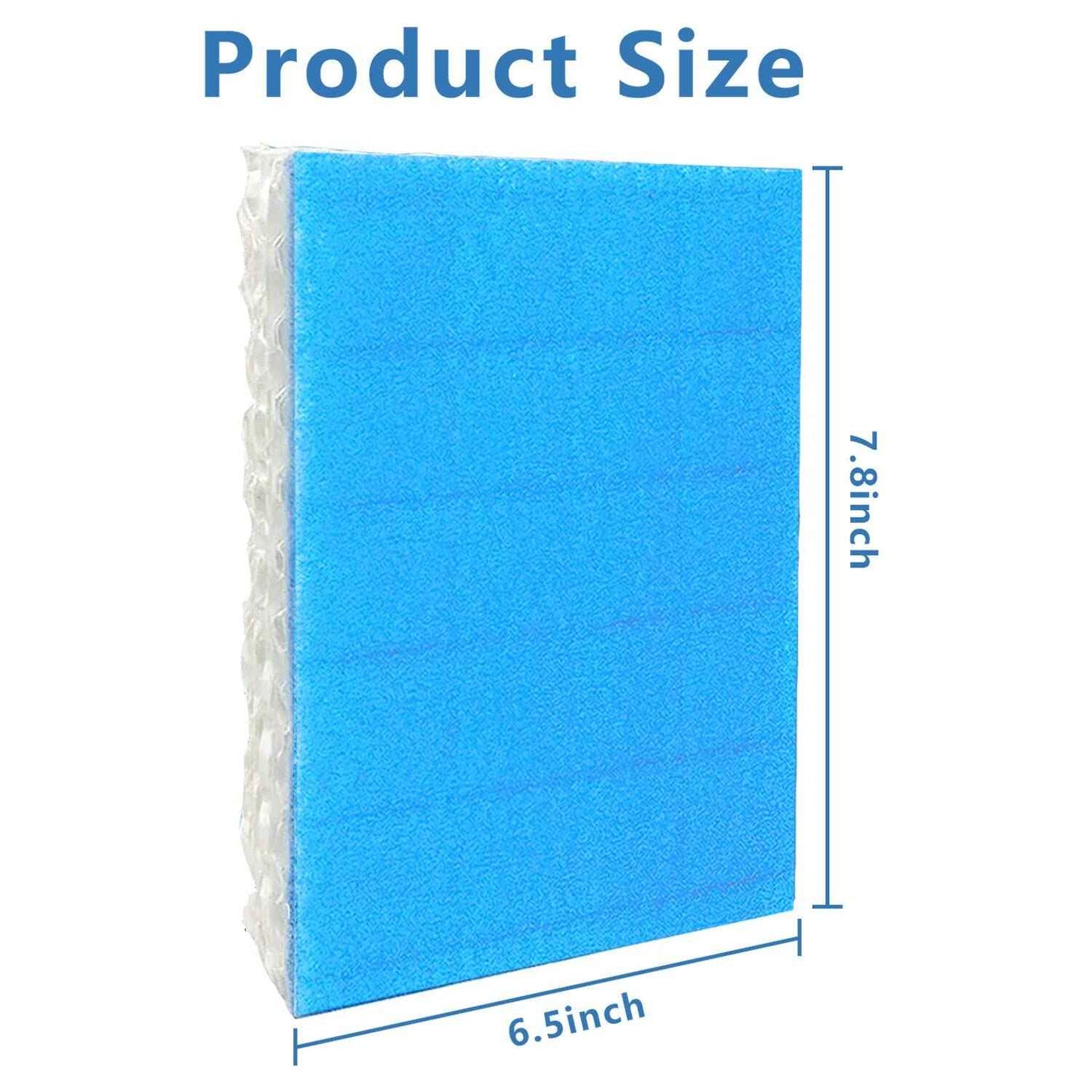 Filter Replacement for Honeywell Humidifier Filter T HFT600, Wicks with Blue Pre-Filter Layer, Humidifier Filters Compatible with Honeywell Humidifier HEV615 HEV620 (4 Filters & Blue Pre-Filter Layer)