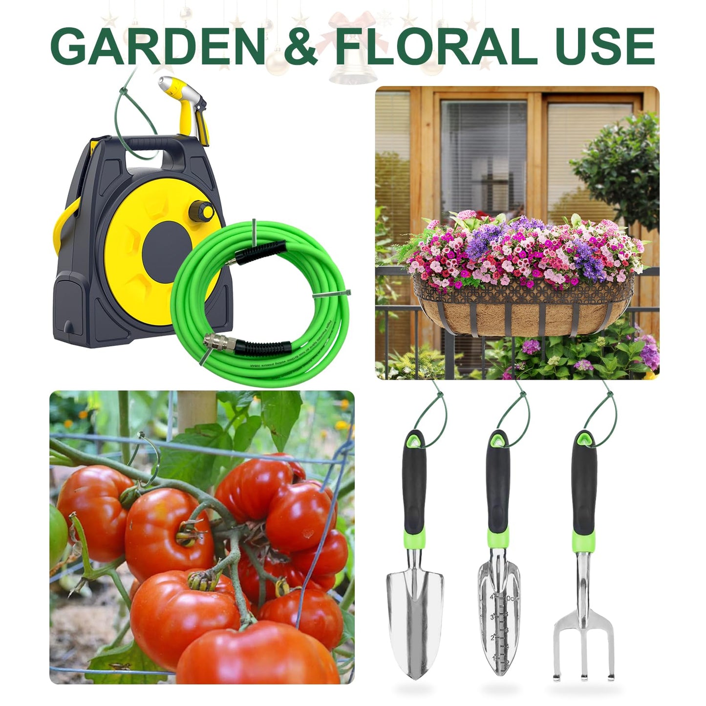 Green Zip Ties 4", 1000 Pack, Cable Ties UV Resistant, Wire Ties 18 lbs Tensile Strength for Garden, Plants, Fence, Holiday Lights, Yakobela