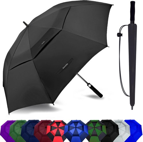 Golf Umbrella - Extra Large 54/62/68/72 Inch Double Canopy | Windproof & Waterproof Design for Men, Women & Family