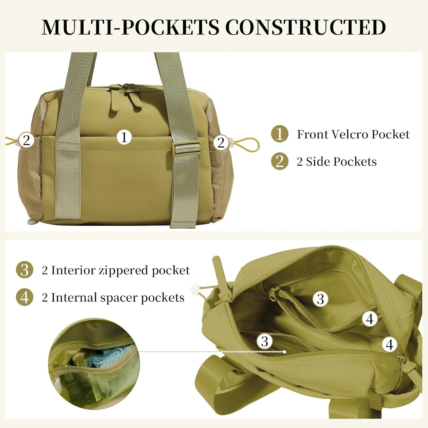Small Gym Bag for Women Mini Gym Duffle Bag with Wet Compartment,mini duffle Tote Bag small duffle bag for Workout/Sport/Travel (Green)