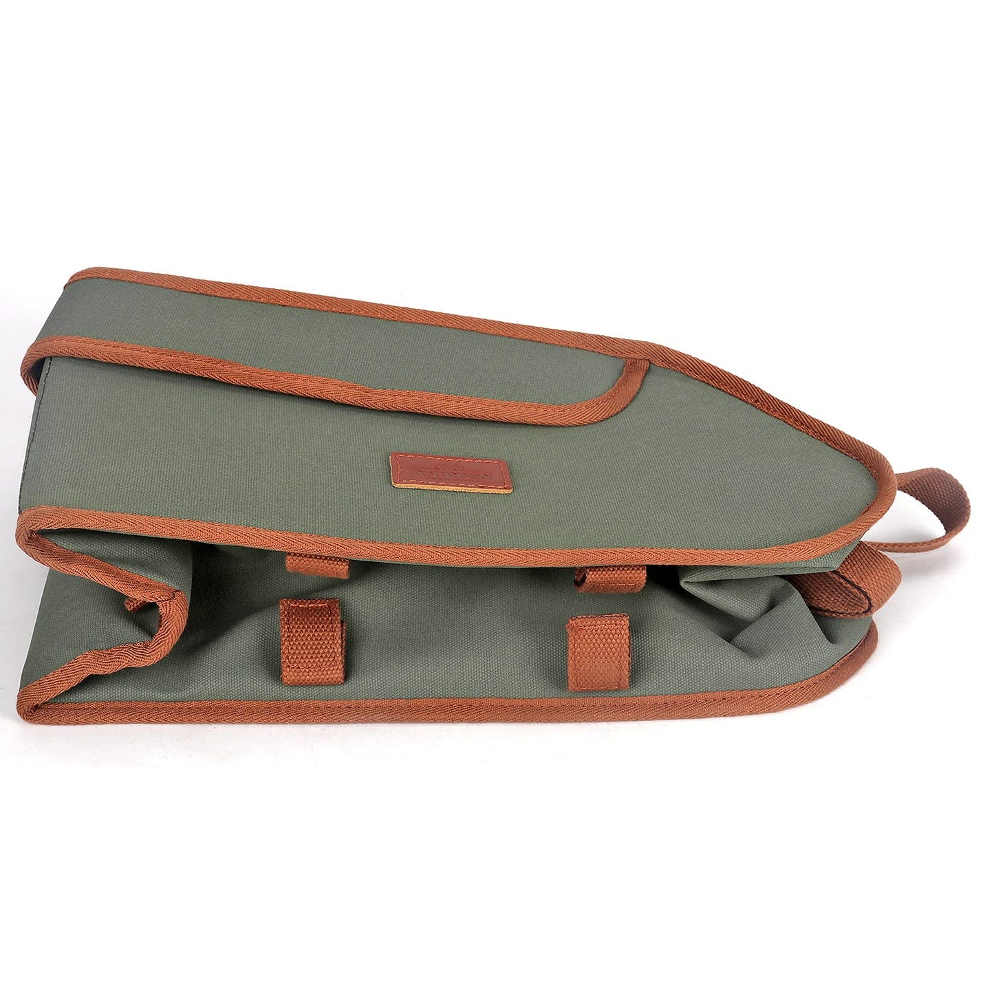 TOURBON Canvas Bicycle Pannier Bike Rear Rack Insulated Trunk Cooler Bag (Green)