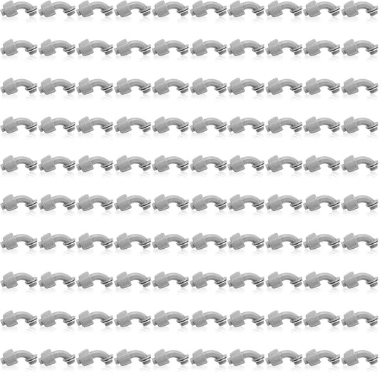 Liquid Tight Connector Flexible Non Metallic Electrical Conduit Connector Fitting 90 Degree Electrical PVC Conduit Fittings for Home Kitchen Bathroom Tube Tool Supplies (100 Pieces, 1/2 Inch)