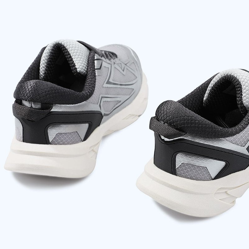 HOMEHOT Boys Girls Lightweight Breathable Sneakers Strap Athletic Tennis Shoes for Running Walking (Toddler/Little Kid/Big Kid) Color Sliver Size 12