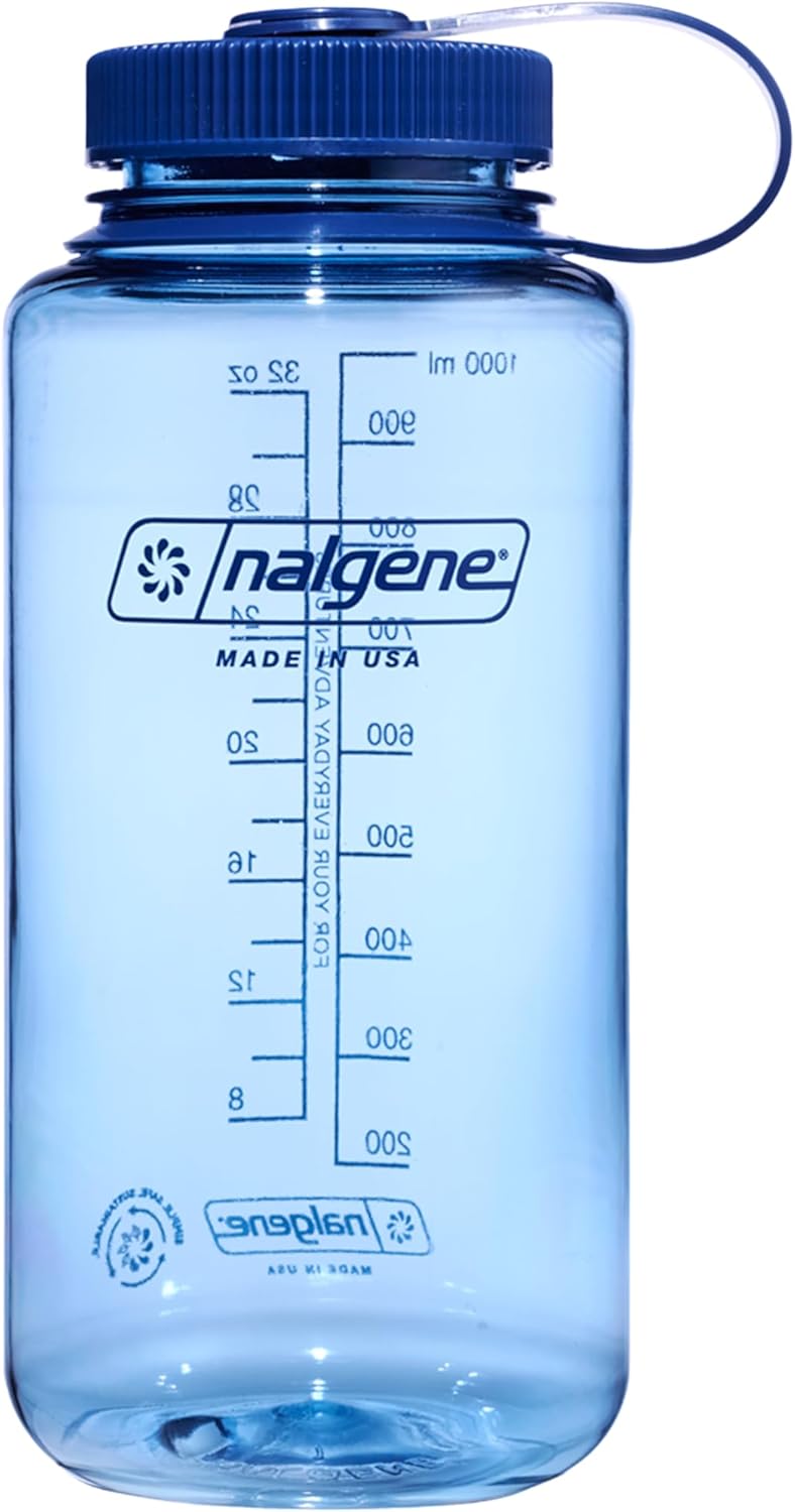 Nalgene 32 oz Wide Mouth Water Bottle - BPA-Free, Durable & Leak-Proof for Hiking, Gym & Travel