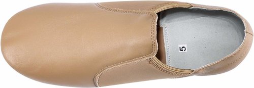 Dynadans Women's Jazz Shoes - Stylish Leather Upper Slip-On Design for Comfort and Flexibility