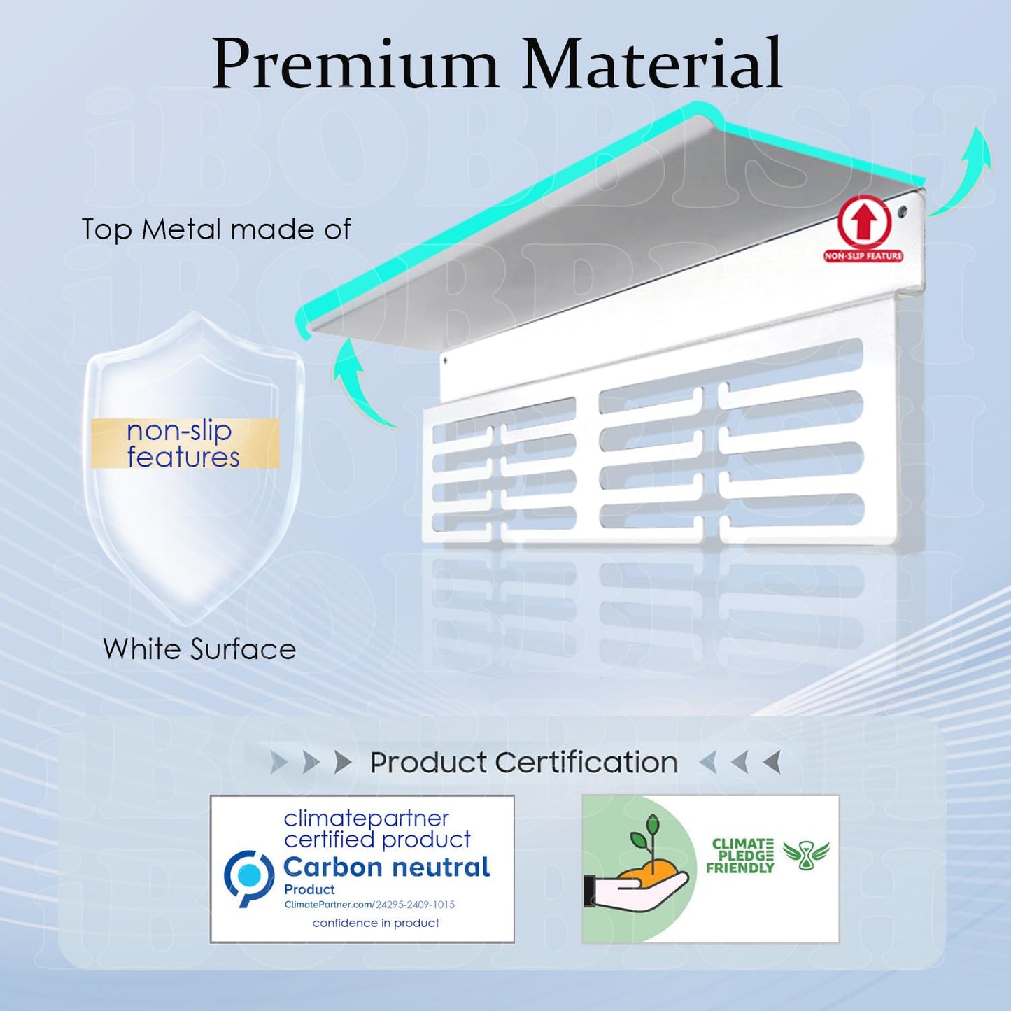 iBobbish Non-Slip White Medal Hanger Display Trophy Shelf,Medal Hanger Display For Wall,Race Medal Display Upgraded Medal Holder Display For gymanstics,race,soccer,swim