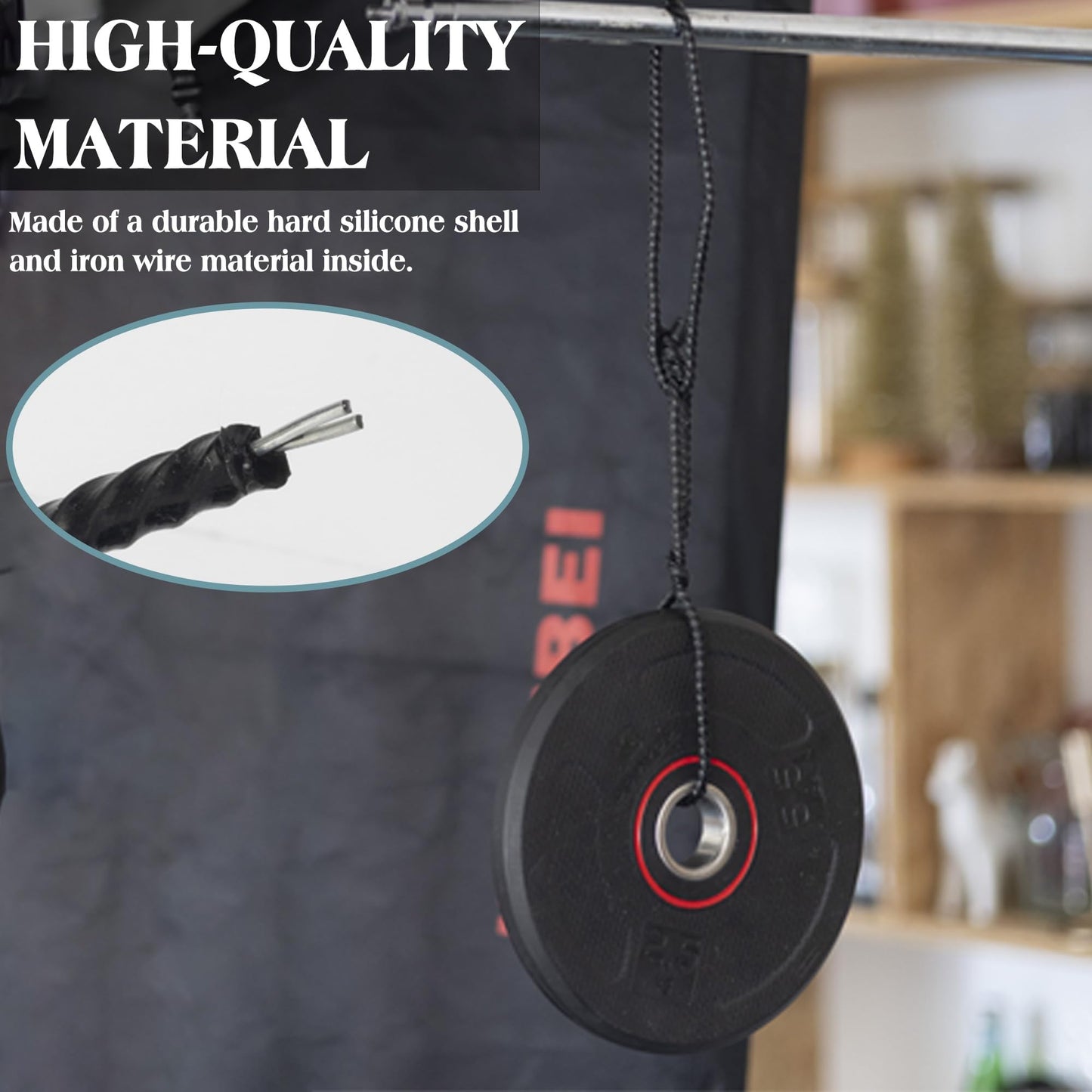 8PCS 12-Inch Silicone Cable Ties, Bendable Rubber Twist Ties, Reusable Twist Ties for Cords, gear ties for Organizing, Bundling (Black)