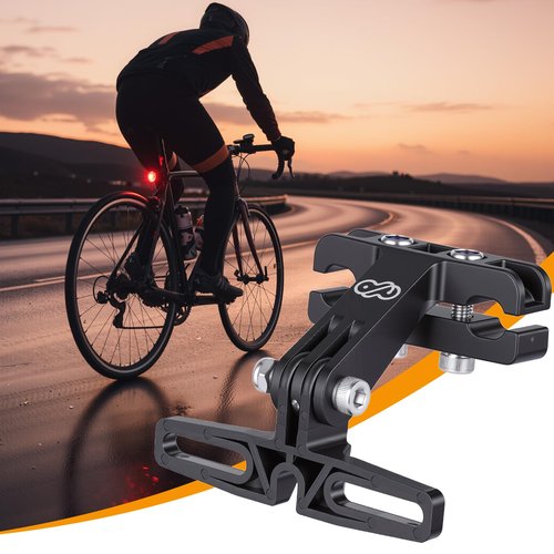 Electric Tail Light Bracket, Sports Camera Mount, ABS Stainless Steel, Safety Attachment, Bicycle Camera Holder for Cycling Enthusiasts