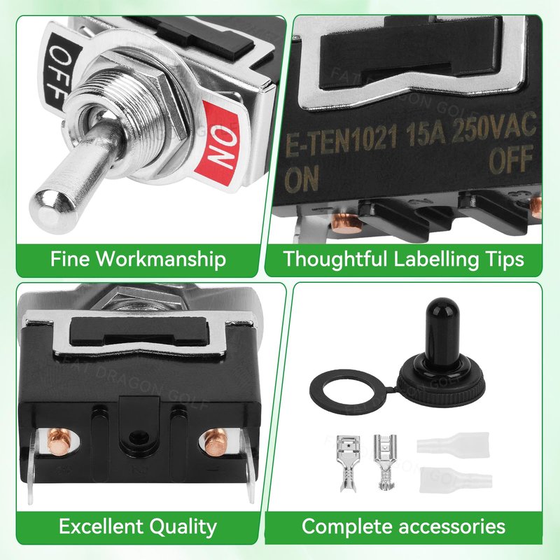 Panglong Club Car Precedent Tow Run Switch, Electric Precedent Tow/Run Switch Suitable for 2004-Newer Club Car Precedent Electric Models, OEM#102511101