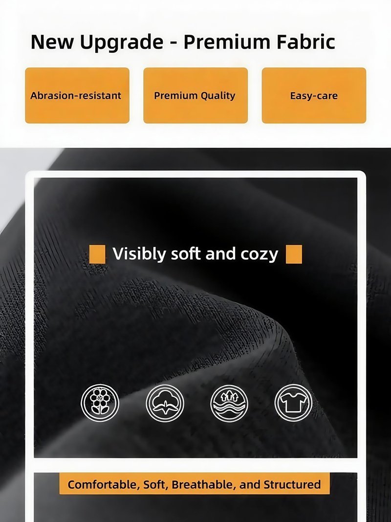 LuminBlaze Men’s Baggy Sweatpants Fleece Wide Leg with Elastic Drawstring Waist, Casual Loose Lounge Joggers Black