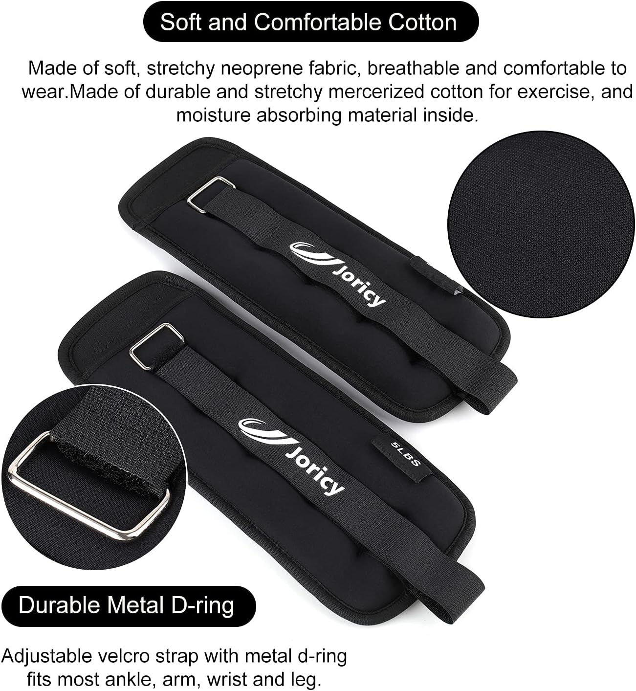 Skiennix Ankle Weights - Adjustable 1-20 LBS for Men & Women | Ideal for Fitness, Therapy & Workouts