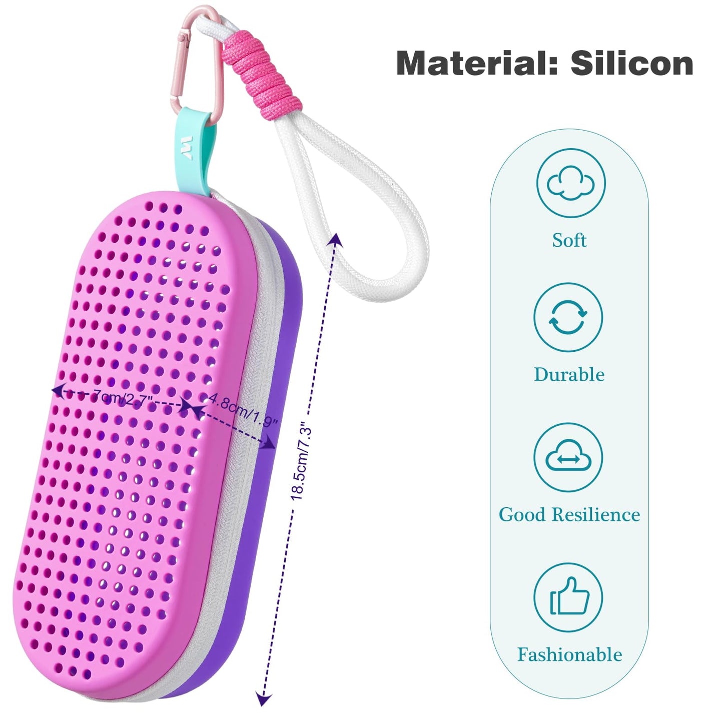 MSNATURALLY Swim Goggles Case For Swimming Goggles, Mothers Day Gifts, 2026 New Silicone Protective Cases with Drain Hole for Goggles, Summer Must Haves