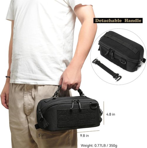 Katadem Tactical Pouch for Men - Wide Open Design Travel Toiletry Organizer | EDC Military Gear Storage
